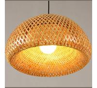Lampe à suspension de style chinois Luminaire en bambou compatible avec la décoration de salle à manger Loft Restaurant Luminaire à suspension Lampe à main,Lustre Plafonnier Suspension