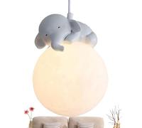 Lampe à suspension - Éclairage d'animaux de dessin animé, luminaire suspendu rond, globe blanc lait avec lueur douce | Accent d’éclairage décoratif pour la chambre des filles améliorant l’atmosphère l