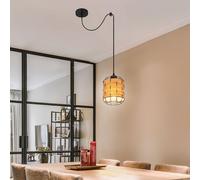 Lampe à Suspension Éclairage/Lampe de Salon Bois Boho Cuisine Réglable en
