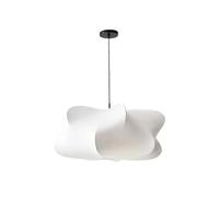 Lampe à suspension en soie de style japonais Wabi-sabi, lampe à suspension vintage tissée à la main, lustre E27 réglable en hauteur pour salle à manger, chambre à coucher, bureau, entrée (40 x 20 cm)