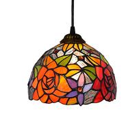 Lampe À Suspension en Vitrail De Style Tiffany Lampe À Suspension en Vitrail De Style Tiffany pour Couloirs D'étude