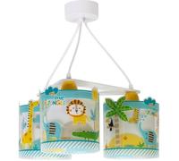 Lampe à suspension enfant - Dalber - My Little Jungle - 3 lumières - Bleu - Dimensions L 39 cm H 20 cm