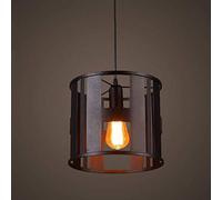 Lampe à Suspension Industrielle Lampe Suspendue rétro 1 lumière Droplight Creative Rétro à Une tête Lettres H Marron foncé pour Salon, Salle à Manger, hôtel Chambre à Coucher