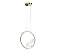 Lampe à suspension Lampe à suspension Lampe à suspension Anneau en métal couleur laiton LED
