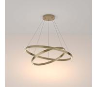 Lampe à suspension lampe à suspension lampe de table à manger anneaux LED réglable en hauteur laiton H 120 cm
