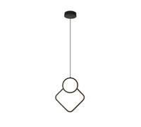 Lampe à suspension lampe de table à manger lampe de salon LED noire H 196 cm