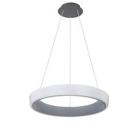 Lampe à suspension Lampe de table à manger LED opale anthracite dimmable avec télécommande, fonction de mémoire de veilleuse en acrylique, H 120 cm