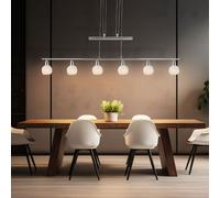 Lampe à Suspension Lampe Oscillante 6 à Flammes LED Réglable en Hauteur H 160 CM