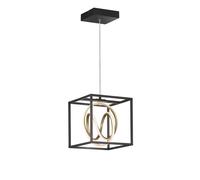 Lampe à suspension lampe suspendue lumière de salon dimmable télécommande noir or LED