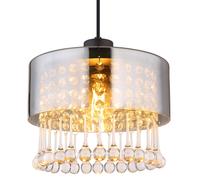 Lampe à suspension lampe suspendue plafonnier lampe de salle à manger cristaux de verre D 25 cm