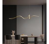 Lampe à Suspension LED Créative Moderne - Atmosphère Minimaliste pour Restaurant et Bar (Or, 120cm)