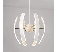 Lampe à Suspension LED, Lampe à Suspension créative en Aluminium à tête Unique avec Abat-Jour en Silicone, lustres en Fer d'étude de Chambre à Coucher Minimaliste Moderne (Couleur: Gradation en