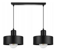 Lampe à Suspension - Light-Home - Barcelona 2295/2 - Métal - Noir/Blanc - Hauteur Réglable