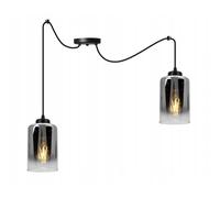 Lampe à Suspension - Light-Home - Spider Hella 2320/2 - Verre Doré - Hauteur Réglable