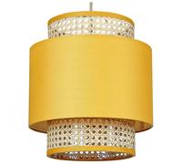 Lampe Suspension Boeri Rotin Moutarde naturel