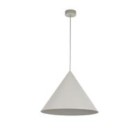 Lampe à Suspension Métal Beige Ø 50cm Grand H: 1,7 M E27 Cuisine à Manger