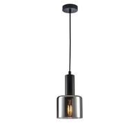 Lampe à suspension noire moderne Italux Santia PND-65342-1-BK+SG