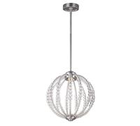 Lampe à Suspension Plafonnier LED Cristal Lampe Salle à Manger D 35,2 CM