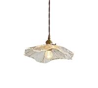 Lampe à Suspension, Plafonnier Suspendu Moderne et Minimaliste européen, luminaire décoratif d'intérieur, en Verre, pétale de Lotus, en Forme de Cache-Pot, for Salle à Manger, Chambre à Coucher, cuis