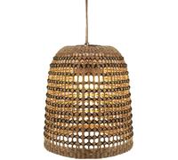 Lampe à suspension sans câbles en fibres naturelles MOOVERE