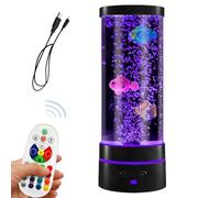 Lampe à tube à bulles - Tour phare pour aquarium apaisant sensoriel, affichage à bulles de poisson changeant de couleur, dispositif d'éclairage pour une atmosphère de relaxation silencieuse |