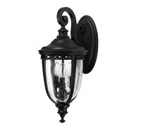 Lampe Acier Verre IP44 Résistant aux Intempéries E14 Hauteur :50cm Lanterne Mur