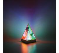 Lampe acrylique Art Cube Lampe de table décorative Lampe tactile à changement de couleur Rechargeable Colorée Veilleuse moderne pour chambre à coucher Salon Fête Dîner Décor Lumières créatives