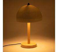 Lampe Agathe en bois et en porcelaine - Amadeus - Blanc - Porcelaine Bois G