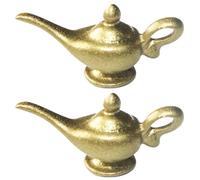 Lampe Aladdin Genie en Alliage à l'échelle 1:12, Accessoires Miniatures pour Maison de poupée pour décoration et collectionneurs DIY