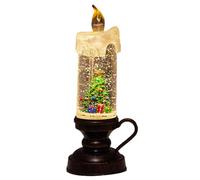 Lampe allumée par Bougies Boule à Neige, Lampe allumée par Bougie Boule à Neige à Piles, Boule à Neige Scintillante de Noël, Bougie Lumineuse, décoration de Vacances de