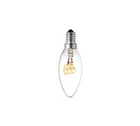 Lampe ampoule led filament spirale 3w soft verre clair c35 e14 - multicolore