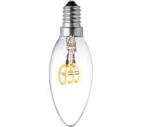 Lampe ampoule led filament spirale 3w soft verre clair c35 e14 - multicolore Multicolore G
