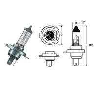Lampe Ampoule OSRAM 12V 60/55W H4 Pour Yamaha 1600 XV A Wild Star 1999-2001