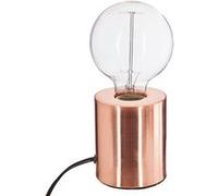 Lampe Ampoule tube cuivré Orange G