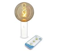 Lampe Ampoule Vintage Sans Fil Edy G125 Ip44 400lm Blanc H.22,5 Cm Blanc