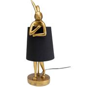 Lampe Animal lapin 50cm dorée et noire Kare Design