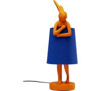 Lampe Animal lapin 50cm orange et bleue Kare Design