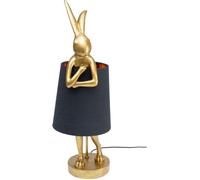Lampe Animal lapin 68cm dorée et noire Kare Design