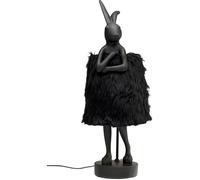 Lampe Animal lapin Fluff 68cm noir Kare Design