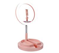 Lampe Anneau LED Pliable pour Téléphone, Beauté Portable, 3300-6000k | Support Lumineux pour Mobile, USB 5v/2a, ABS et Sus, Usage et Drames