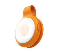 Lampe annulaire à clipser pour téléphone Mini clip rechargeable nomade | Lampe d'appoint LED de poche à main pour diffusion en direct, photographie, bureau à domicile, , extérieur, ma Orange