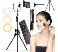 Lampe annulaire LED 30W TRÉPIED 220CM + TÉLÉCOMMANDE