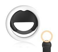 Lampe annulaire LED rechargeable, luminosité réglable pour un éclairage optimal, mini lampe portable et légère idéale pour une utilisation