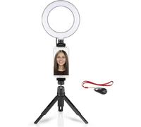 Lampe Annulaire Ringlight Led 'Spotlight Work Area 67'(Pour Smartphone/Tablette,Support Lumineux,Idéal Pour Les Vlogers,Tiktok,Instagram,Facebook,Youtube) Noir