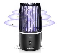 Lampe Anti Moustique, 2 en 1 Électrique Anti Moustique, 360 ° UV Tueur d'Insectes Raquette Anti Moustique Electrique Rechargeable pour Camping Intérieur Extérieur Jardin Terrasse