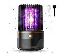 Lampe Anti Moustique,4200V Appareil Anti Moustique, 3 en 1 USB Rechargeable Appareil Anti Moustique,Indoor and Outdoor 360° Lampe Anti Mouche,Suitable for Family Backyard Camping(Black)