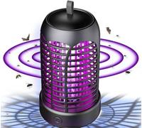 Lampe Anti Moustique,Anti Moustique Interieur Exterieur,Professionnel Anti Moustique,Lampe Mouche Eléctrique,Piège à Insectes Volants,Efficace Portée pour Intérieur et Extérieur,avec éclairage LED