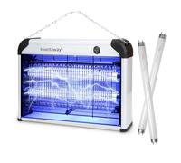 Lampe Anti Moustique Double Grille, 20W UV Anti Insectes Volants Electrique Intérieur Efficace Portée 50-80m² Pièges à Mouche Tueur Lampe, Destructeur d' Insectes, Maison, Cuisine, Bureau