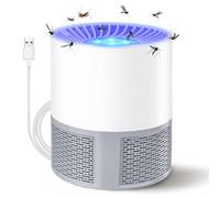 Lampe Anti Moustique, Electrique Anti Moustique Exterieur Intérieur, USB Tue Mouche Electrique Bugs Zapper, Tueur d'Insectes Pas Bruit Piège à Insectes électrique Efficace (Gris)