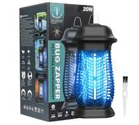 Lampe Anti-Moustique électrique Oziral avec piège à Insectes, 20 W, 4200 V, câble d'alimentation de 1,5 m et Crochet, adaptée à Une Utilisation en intérieur